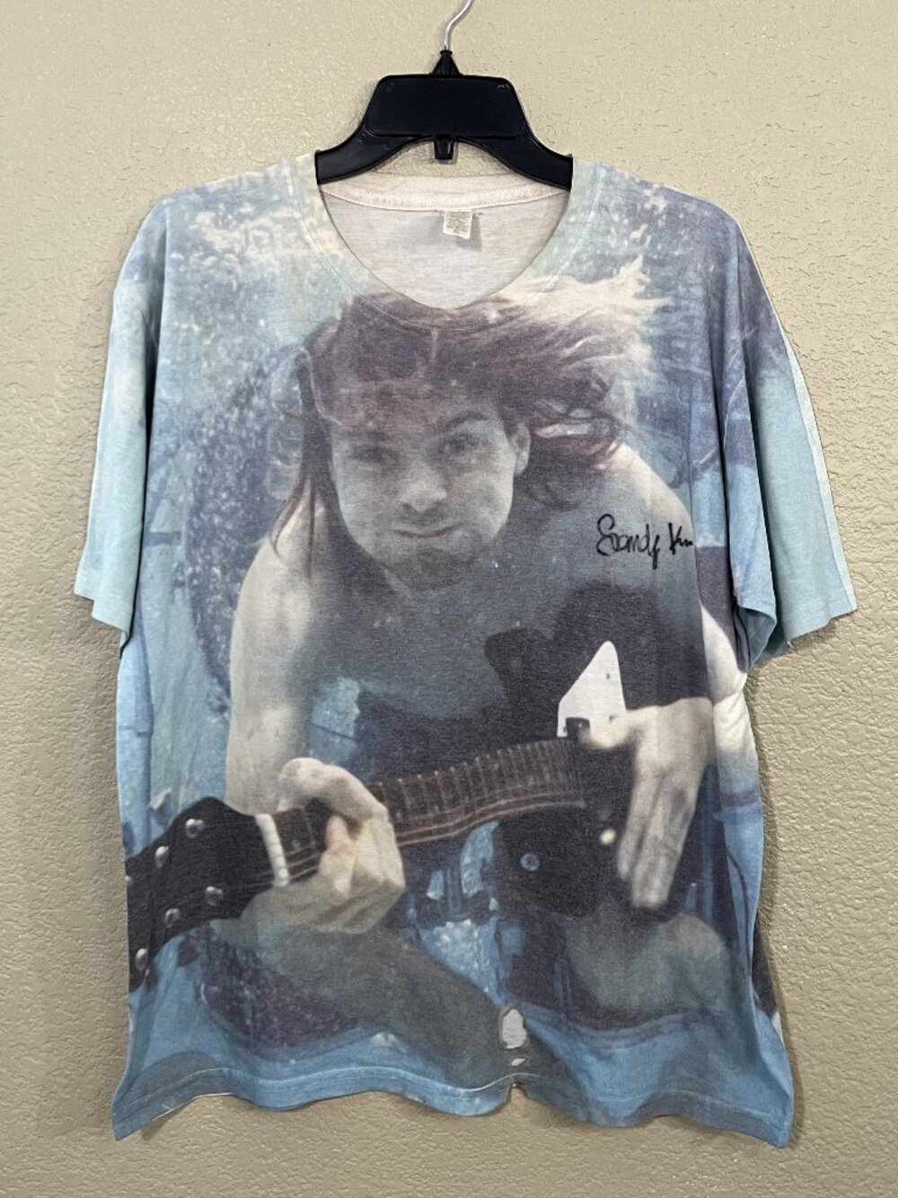 Vintage Kurt Cobain All Over Print T-shirt XL